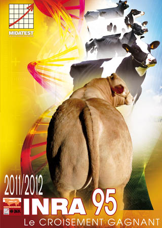Midatest : couverture du catalogue INRA95 2011-2012, réalisé par DUOdesign